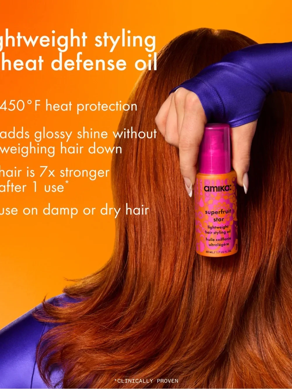 amika Superfruit Star Lightweight Hair Styling Oil BNIB! 20ML Size